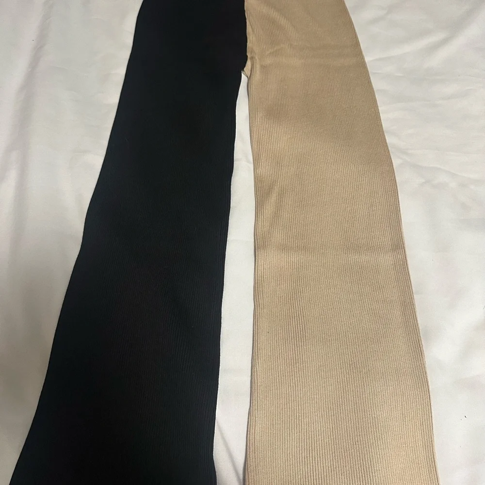 BCBG Black and Cream Colorblock pants and top sleevesless size small NWT. - Picture 10 of 16